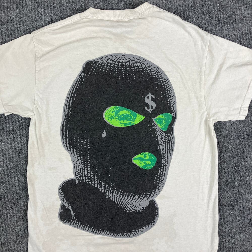 Fashion Nova T-Shirt Womens S White‎ Green Dollar Sign Graphic Streetwear